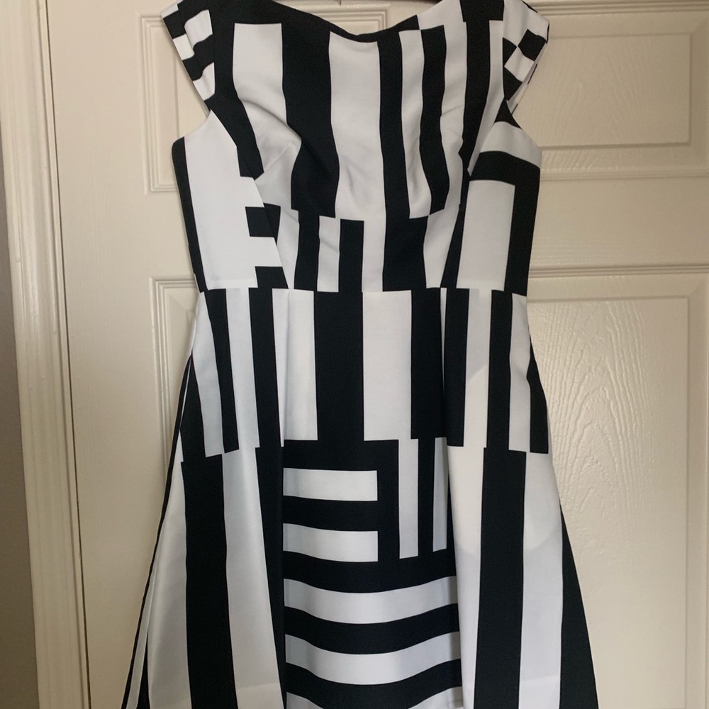 Kate Spade Black and White Geometric Dress